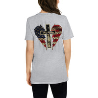 One Nation Under God-Short-Sleeve Unisex T-Shirt