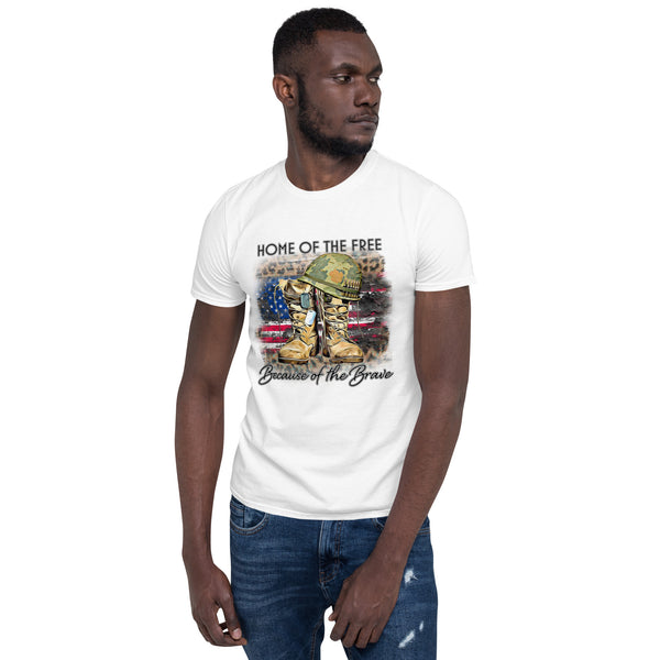 Home of the Free Because of the Brave-Unisex T-Shirt