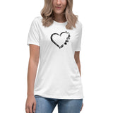 "Camping Heart- Women's Relaxed T-Shirt